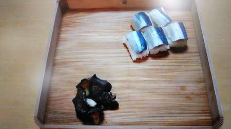 八寸　サンマ棒寿司